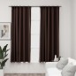 Tende Oscuranti con Ganci Effetto Lino 2 pz Talpa 140x175 cm Tende Oscuranti con Ganci Effetto Lino 2 pz Talpa 140x175 cm
