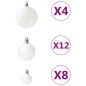Set Palline di Natale 100 pz Bianco Set Palline di Natale 100 pz Bianco