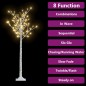 Albero Natale 140 LED 1,5m Salice Bianco Caldo Interno Esterno Albero Natale 140 LED 1,5m Salice Bianco Caldo Interno Esterno