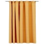Tenda Oscurante Effetto Lino con Ganci Gialle 290x245 cm Tenda Oscurante Effetto Lino con Ganci Gialle 290x245 cm