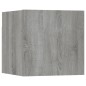 Set di Mobili Porta TV 6 pz Grigio Sonoma in Legno Multistrato Set di Mobili Porta TV 6 pz Grigio Sonoma in Legno Multistrato