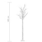 Albero Natale 180 LED 1,8m Salice Blu Interno Esterno Albero Natale 180 LED 1,8m Salice Blu Interno Esterno