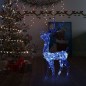 vidaXL Decorazione Natalizia in Acrilico Renna 140 LED 120 cm Blu vidaXL Decorazione Natalizia in Acrilico Renna 140 LED 120 cm Blu