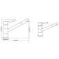 SCHÜTTE Miscelatore Lavandino CORNWALL Aspetto Acciaio Inox SCHÜTTE Miscelatore Lavandino CORNWALL Aspetto Acciaio Inox
