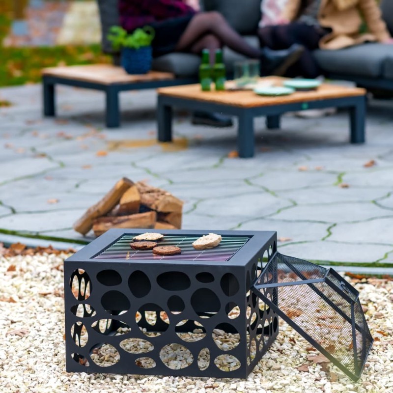 RedFire Braciere con Griglia per Barbecue Mikor Nero RedFire Braciere con Griglia per Barbecue Mikor Nero