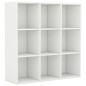 Libreria Bianca 98x30x98 cm in Truciolato Libreria Bianca 98x30x98 cm in Truciolato