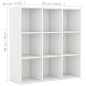 Libreria Bianca 98x30x98 cm in Truciolato Libreria Bianca 98x30x98 cm in Truciolato