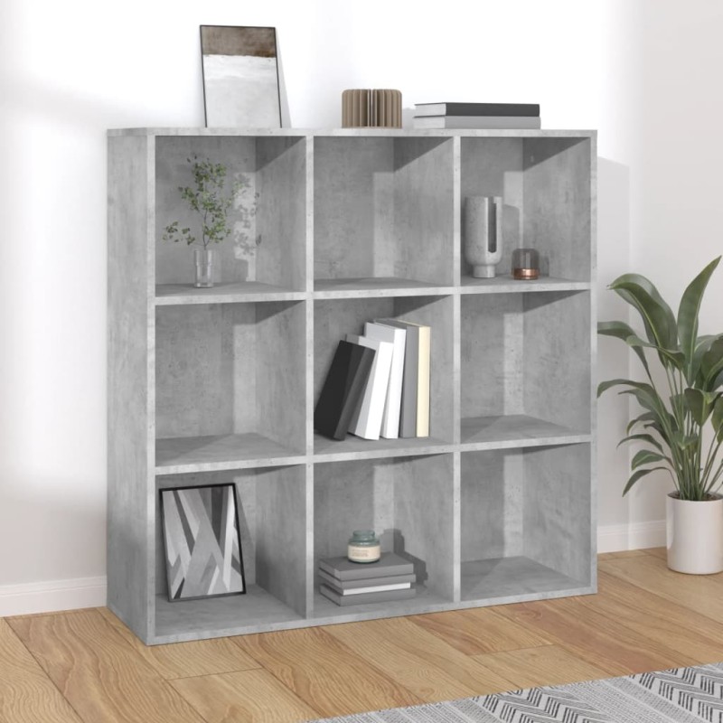 Libreria Grigio Cemento 98x30x98 cm in Truciolato Libreria Grigio Cemento 98x30x98 cm in Truciolato