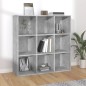 Libreria Grigio Cemento 98x30x98 cm in Truciolato Libreria Grigio Cemento 98x30x98 cm in Truciolato