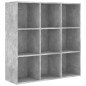 Libreria Grigio Cemento 98x30x98 cm in Truciolato Libreria Grigio Cemento 98x30x98 cm in Truciolato