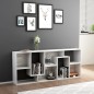 Libreria Bianca Lucida 67x24x161 cm in Truciolato Libreria Bianca Lucida 67x24x161 cm in Truciolato