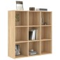 Libreria Effetto Rovere Sonoma 98x30x98 cm in Truciolato Libreria Effetto Rovere Sonoma 98x30x98 cm in Truciolato