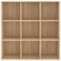 Libreria Effetto Rovere Sonoma 98x30x98 cm in Truciolato Libreria Effetto Rovere Sonoma 98x30x98 cm in Truciolato