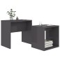 Set Tavolini da Caffè Grigio Lucido 48x30x45 cm in Truciolato Set Tavolini da Caffè Grigio Lucido 48x30x45 cm in Truciolato