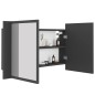 Armadietto a Specchio con Luci LED Grigio 80x12x45 in Acrilico Armadietto a Specchio con Luci LED Grigio 80x12x45 in Acrilico