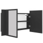 Armadietto a Specchio con Luci LED Grigio 80x12x45 in Acrilico Armadietto a Specchio con Luci LED Grigio 80x12x45 in Acrilico