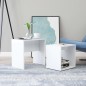Tavolino da Salotto Bianco 48x30x45 cm in Legno Multistrato Tavolino da Salotto Bianco 48x30x45 cm in Legno Multistrato