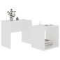 Tavolino da Salotto Bianco 48x30x45 cm in Legno Multistrato Tavolino da Salotto Bianco 48x30x45 cm in Legno Multistrato