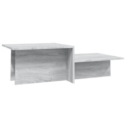 Tavolino Salotto Grigio Sonoma 111,5x50x33 cm Legno Multistrato