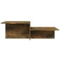Tavolino Salotto Rovere Fumo 111,5x50x33cm Legno Ingegnerizzato