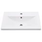 Telaio per Lavabo da Bagno con Lavabo Integrato Bianco in Ferro Telaio per Lavabo da Bagno con Lavabo Integrato Bianco in Ferro
