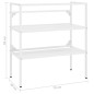 Struttura per Lavabo da Bagno Bianca 79x38x83 cm in Ferro Struttura per Lavabo da Bagno Bianca 79x38x83 cm in Ferro