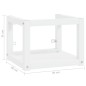 Struttura per Lavabo a Parete Bianca 40x38x31 cm in Ferro Struttura per Lavabo a Parete Bianca 40x38x31 cm in Ferro
