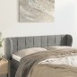 Testiera ad Orecchio Grigio Chiaro 147x23x78/88 cm in Velluto Testiera ad Orecchio Grigio Chiaro 147x23x78/88 cm in Velluto