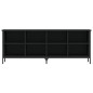 Scarpiera Nera 131x35x50 cm in Legno Multistrato Scarpiera Nera 131x35x50 cm in Legno Multistrato