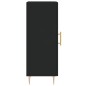 Credenza Nero 34,5x34x90 cm in Legno Multistrato Credenza Nero 34,5x34x90 cm in Legno Multistrato