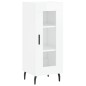 Credenza Bianco Lucido 34,5x34x90 cm in Legno Multistrato Credenza Bianco Lucido 34,5x34x90 cm in Legno Multistrato