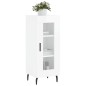 Credenza Bianco Lucido 34,5x34x90 cm in Legno Multistrato Credenza Bianco Lucido 34,5x34x90 cm in Legno Multistrato