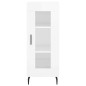 Credenza Bianco Lucido 34,5x34x90 cm in Legno Multistrato Credenza Bianco Lucido 34,5x34x90 cm in Legno Multistrato
