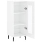Credenza Bianco Lucido 34,5x34x90 cm in Legno Multistrato Credenza Bianco Lucido 34,5x34x90 cm in Legno Multistrato