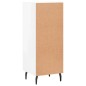 Credenza Bianco Lucido 34,5x34x90 cm in Legno Multistrato Credenza Bianco Lucido 34,5x34x90 cm in Legno Multistrato