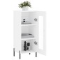 Credenza Bianca 34,5x34x90 cm in Legno Multistrato Credenza Bianca 34,5x34x90 cm in Legno Multistrato