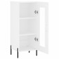 Credenza Bianca 34,5x34x90 cm in Legno Multistrato Credenza Bianca 34,5x34x90 cm in Legno Multistrato