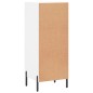 Credenza Bianca 34,5x34x90 cm in Legno Multistrato Credenza Bianca 34,5x34x90 cm in Legno Multistrato
