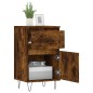 Credenze 2 pz Rovere Fumo 40x35x70 cm in Legno Multistrato Credenze 2 pz Rovere Fumo 40x35x70 cm in Legno Multistrato