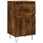 Credenze 2 pz Rovere Fumo 40x35x70 cm in Legno Multistrato Credenze 2 pz Rovere Fumo 40x35x70 cm in Legno Multistrato