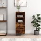 Credenza Rovere Fumo 34,5x34x90 cm in Legno Multistrato Credenza Rovere Fumo 34,5x34x90 cm in Legno Multistrato