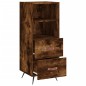Credenza Rovere Fumo 34,5x34x90 cm in Legno Multistrato Credenza Rovere Fumo 34,5x34x90 cm in Legno Multistrato