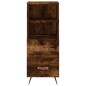 Credenza Rovere Fumo 34,5x34x90 cm in Legno Multistrato Credenza Rovere Fumo 34,5x34x90 cm in Legno Multistrato
