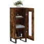 Credenza Rovere Fumo 34,5x34x90 cm in Legno Multistrato Credenza Rovere Fumo 34,5x34x90 cm in Legno Multistrato