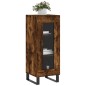 Credenza Rovere Fumo 34,5x34x90 cm in Legno Multistrato Credenza Rovere Fumo 34,5x34x90 cm in Legno Multistrato