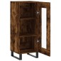 Credenza Rovere Fumo 34,5x34x90 cm in Legno Multistrato Credenza Rovere Fumo 34,5x34x90 cm in Legno Multistrato