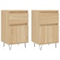 Credenze 2 pz Rovere Sonoma 40x35x70 cm in Legno Multistrato Credenze 2 pz Rovere Sonoma 40x35x70 cm in Legno Multistrato