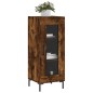 Credenza Rovere Fumo 34,5x34x90 cm in Legno Multistrato Credenza Rovere Fumo 34,5x34x90 cm in Legno Multistrato
