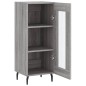 Credenza Grigio Sonoma 34,5x34x90 cm in Legno Multistrato Credenza Grigio Sonoma 34,5x34x90 cm in Legno Multistrato
