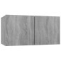 Set di Mobili Porta TV 6 pz Grigio Sonoma in Legno Multistrato Set di Mobili Porta TV 6 pz Grigio Sonoma in Legno Multistrato